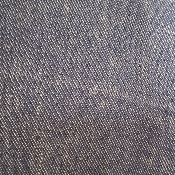 'S Maxmara Womens Crop Linen Blend Relaxed Fit Pants Denim Look Size 10 - Picture 5 of 6